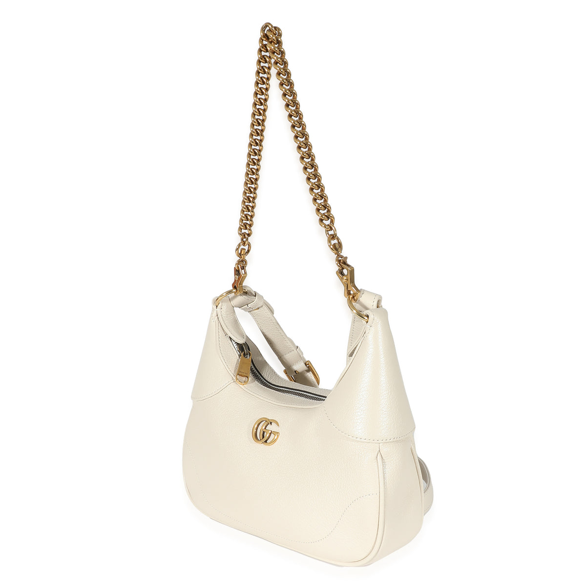 Gucci White Goatskin Small Aphrodite Shoulder Bag