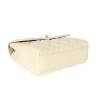 Chanel Beige Quilted Caviar Chain Flap Bag