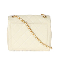 Chanel Beige Quilted Caviar Chain Flap Bag