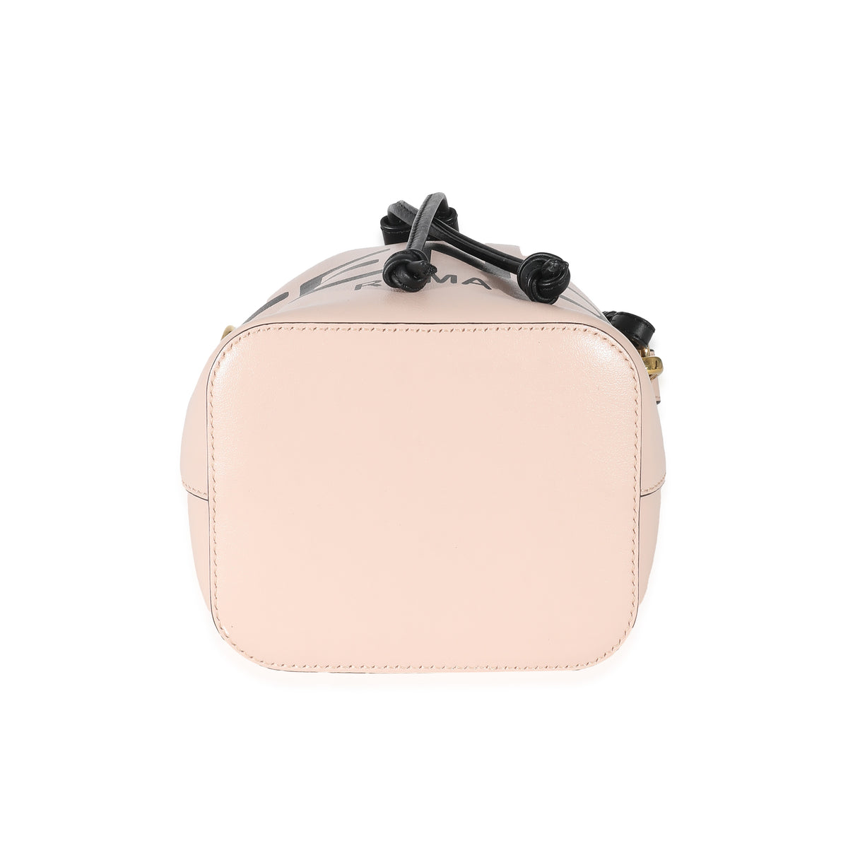 Fendi Rosa Quarzo Leather Logo Mini Mon Tresor Bucket Bag