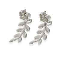 Tiffany & Co. Paloma Picasso Olive Leaf Earring in Sterling Silver