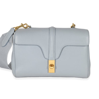 Celine Arctic Blue Supple Grained Calfskin Teen Soft 16