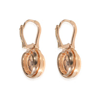 Chopard Happy Diamond Drop Earrings in 18K Rose Gold 0.3 CTW