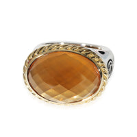 David Yurman Citrine Ring in Sterling Silver & 18K Yellow Gold