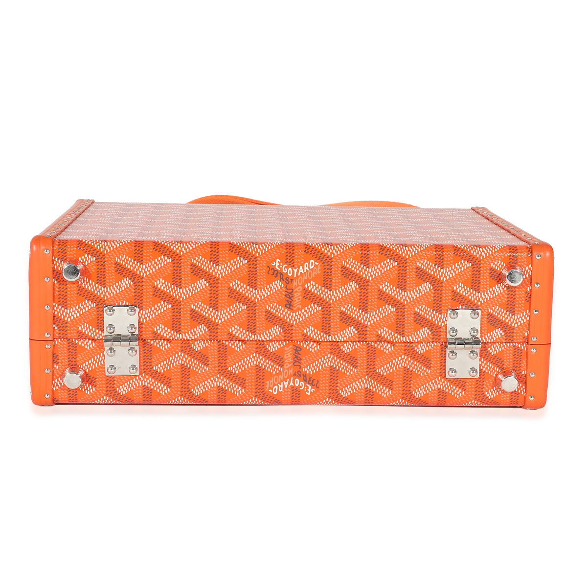 Goyard Orange Goyardine Canvas Grand Hotel Trunk PM