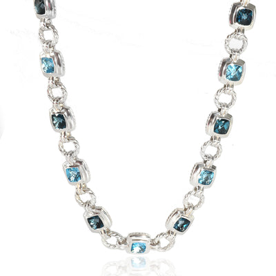 David Yurman Renaissance Topaz Necklace in  Sterling Silver