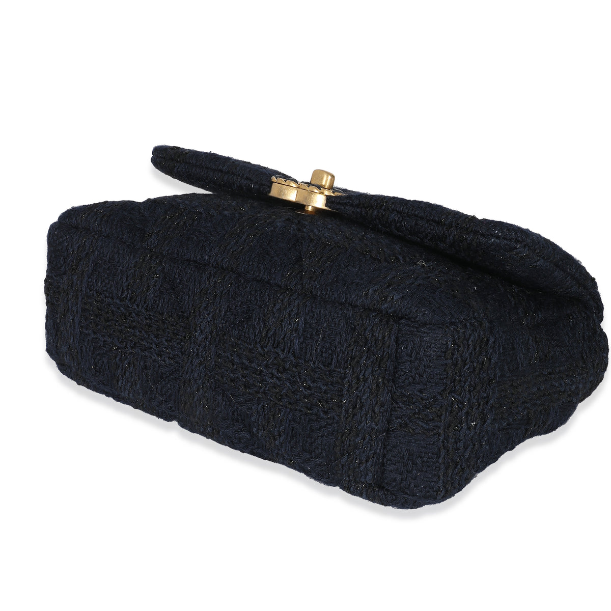 Chanel Navy Metallic Tweed Chanel 19 Flap Bag