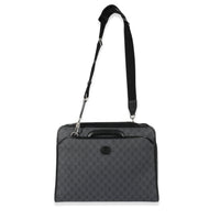 Gucci Black GG Supreme Canvas Interlocking G Briefcase