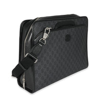 Gucci Black GG Supreme Canvas Interlocking G Briefcase