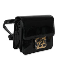 Fendi Black Patent Leather Karligraphy Crossbody Bag