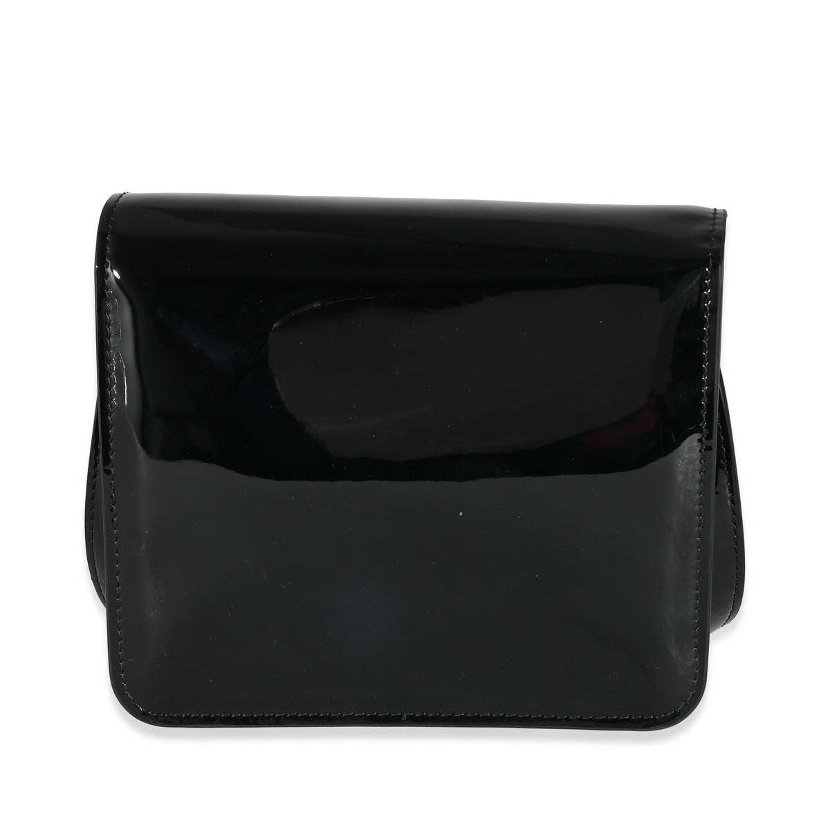 Fendi Black Patent Leather Karligraphy Crossbody Bag