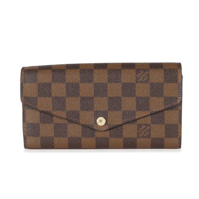 Louis Vuitton Damier Ebene Canvas Sarah Wallet