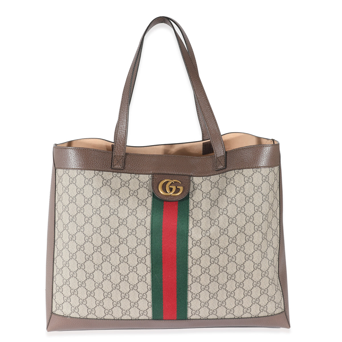 Gucci Beige GG Supreme Canvas Medium Soft Ophidia Tote