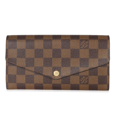 Louis Vuitton Damier Ebene Canvas Sarah Wallet