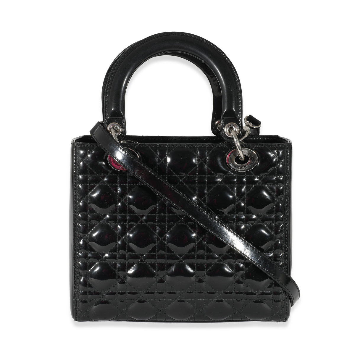 Lady dior medium black best sale