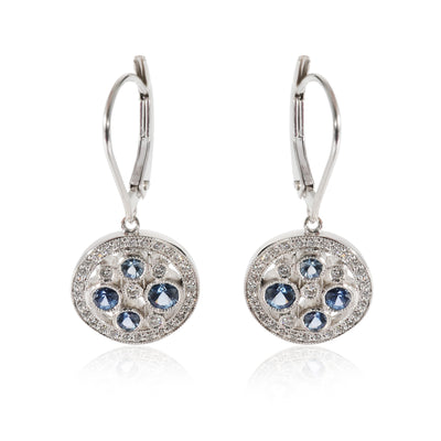 Tiffany & Co. Cobblestone Diamond & Sapphire Earrings in Platinum 0.20 CTW