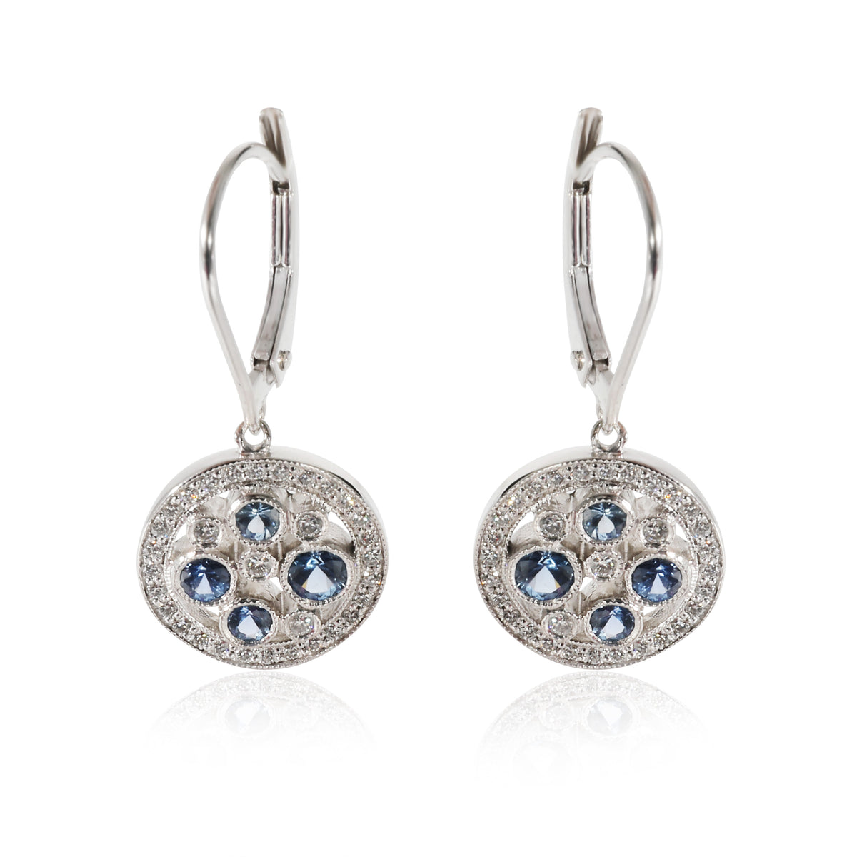 atjewels Round Cut Crystal 925Sterling Silver Pave Ball Stud Earrings, –  atjewels.in