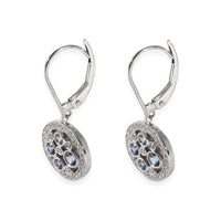 Tiffany & Co. Cobblestone Diamond & Sapphire Earrings in Platinum 0.20 CTW