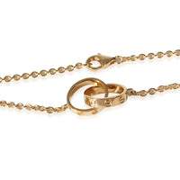 Cartier Love Interlocking Circle Necklace in 18k Yellow Gold