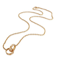 Cartier Love Interlocking Circle Necklace in 18k Yellow Gold