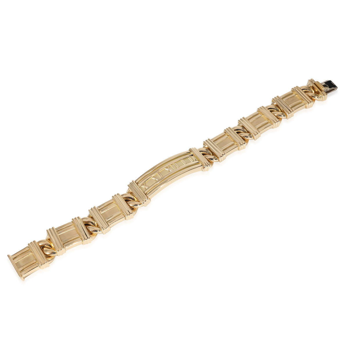 Tiffany & Co. Vintage Atlas Curb Linked Sections Bracelet in 18K Yellow Gold