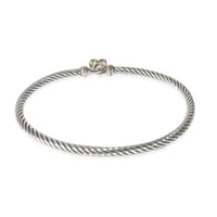 David Yurman Cable Collectibles Heart Bracelet in Yellow Gold/Sterling Silver