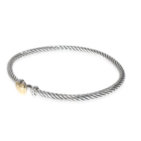 David Yurman Cable Collectibles Heart Bracelet in Yellow Gold/Sterling Silver