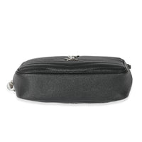 Saint Laurent Black Grain De Poudre Lou Mini Camera Bag