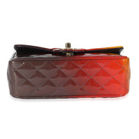 Chanel Shaded Quilted Patent Calfskin Mini Rectangular Flap Bag