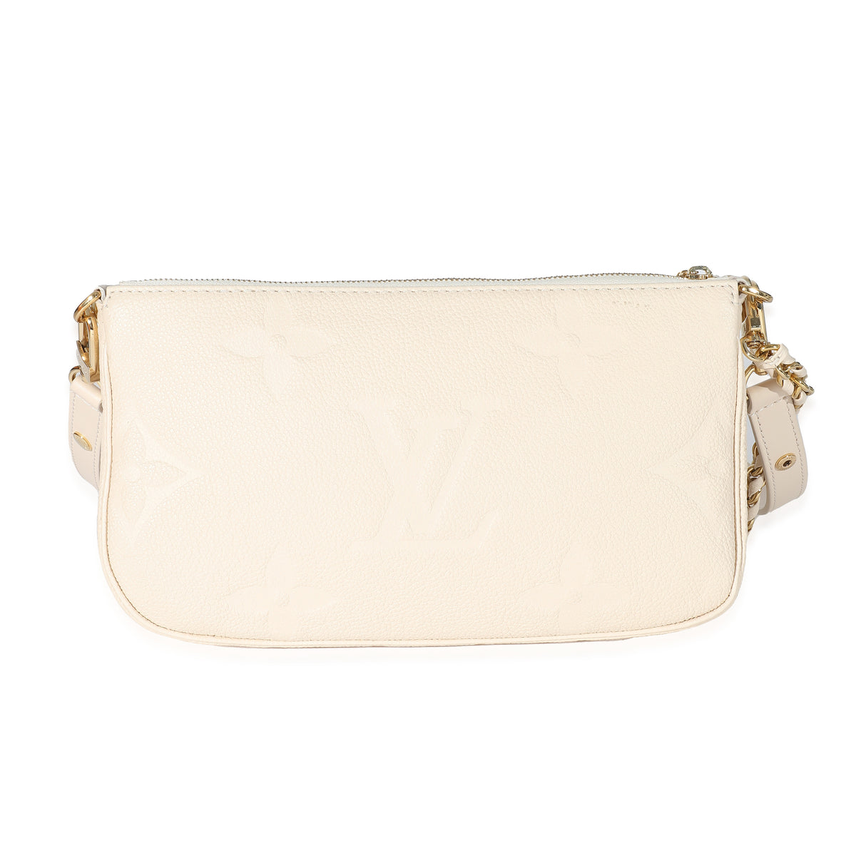 Louis Vuitton Cream Monogram Empreinte Multi Pochette Accessoires