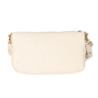 Louis Vuitton Cream Monogram Empreinte Multi Pochette Accessoires