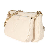 Louis Vuitton Cream Monogram Empreinte Multi Pochette Accessoires