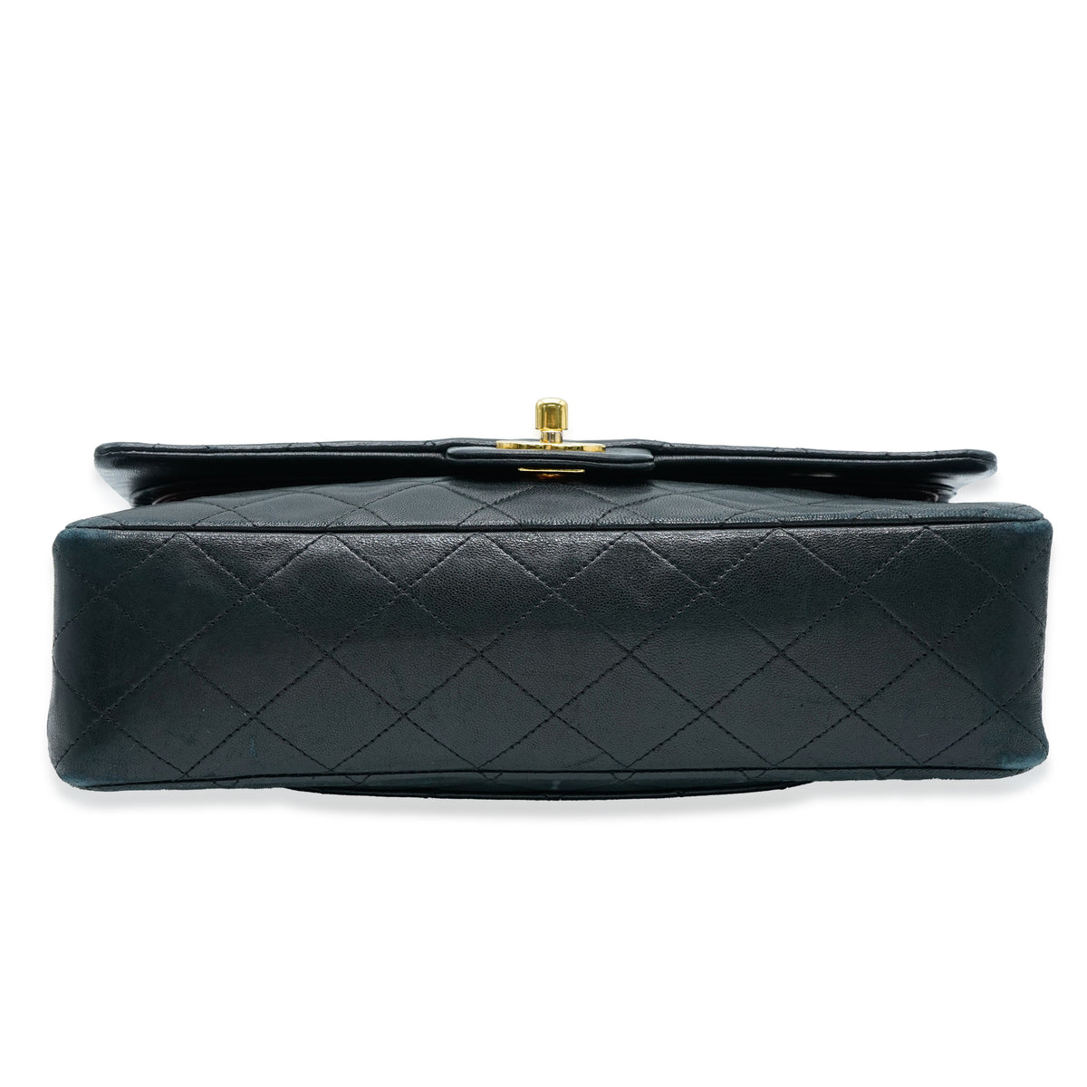 Chanel Black Quilted Lambskin Medium Classic Double Flap Bag