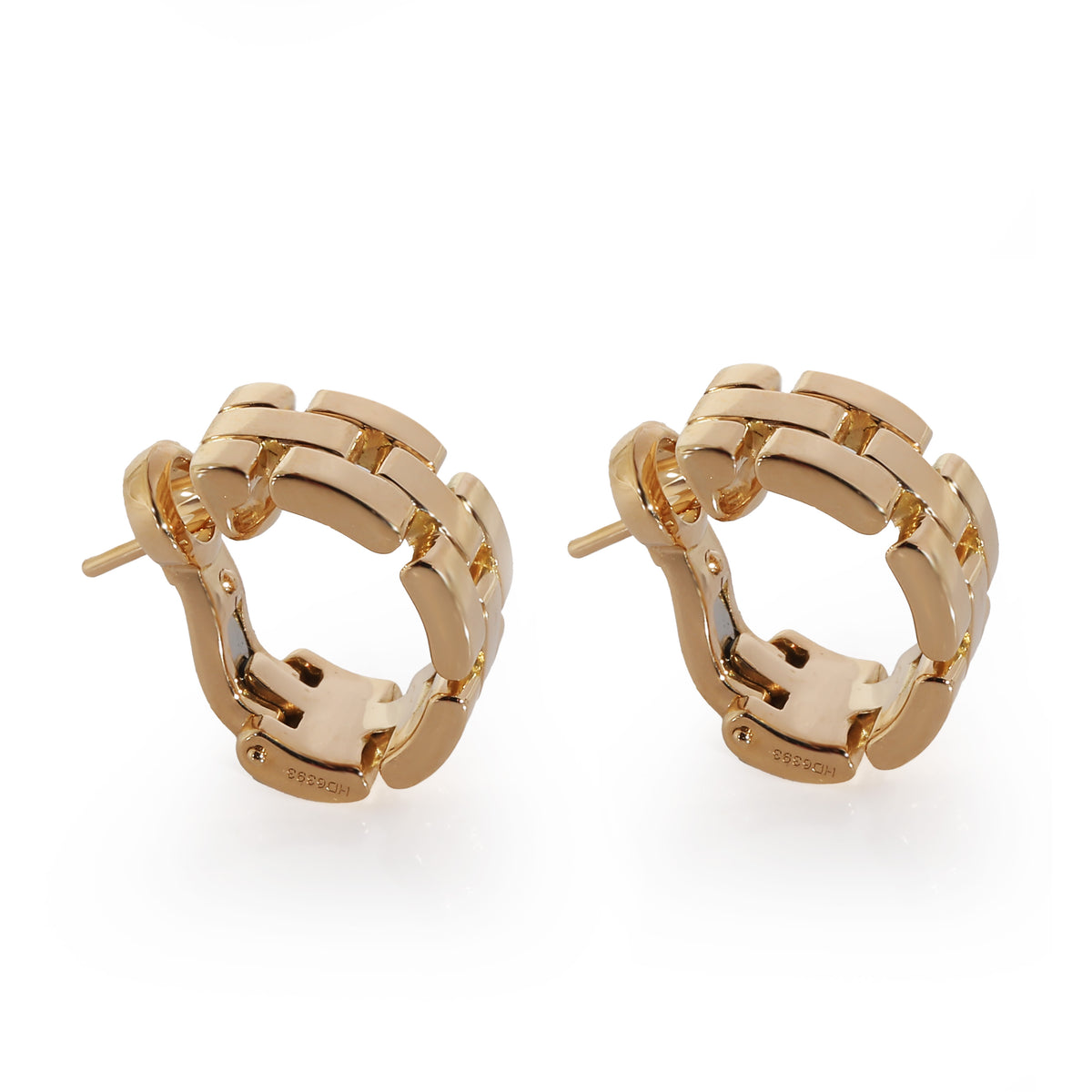 Cartier Maillon Panthere Earrings in 18K Yellow Gold