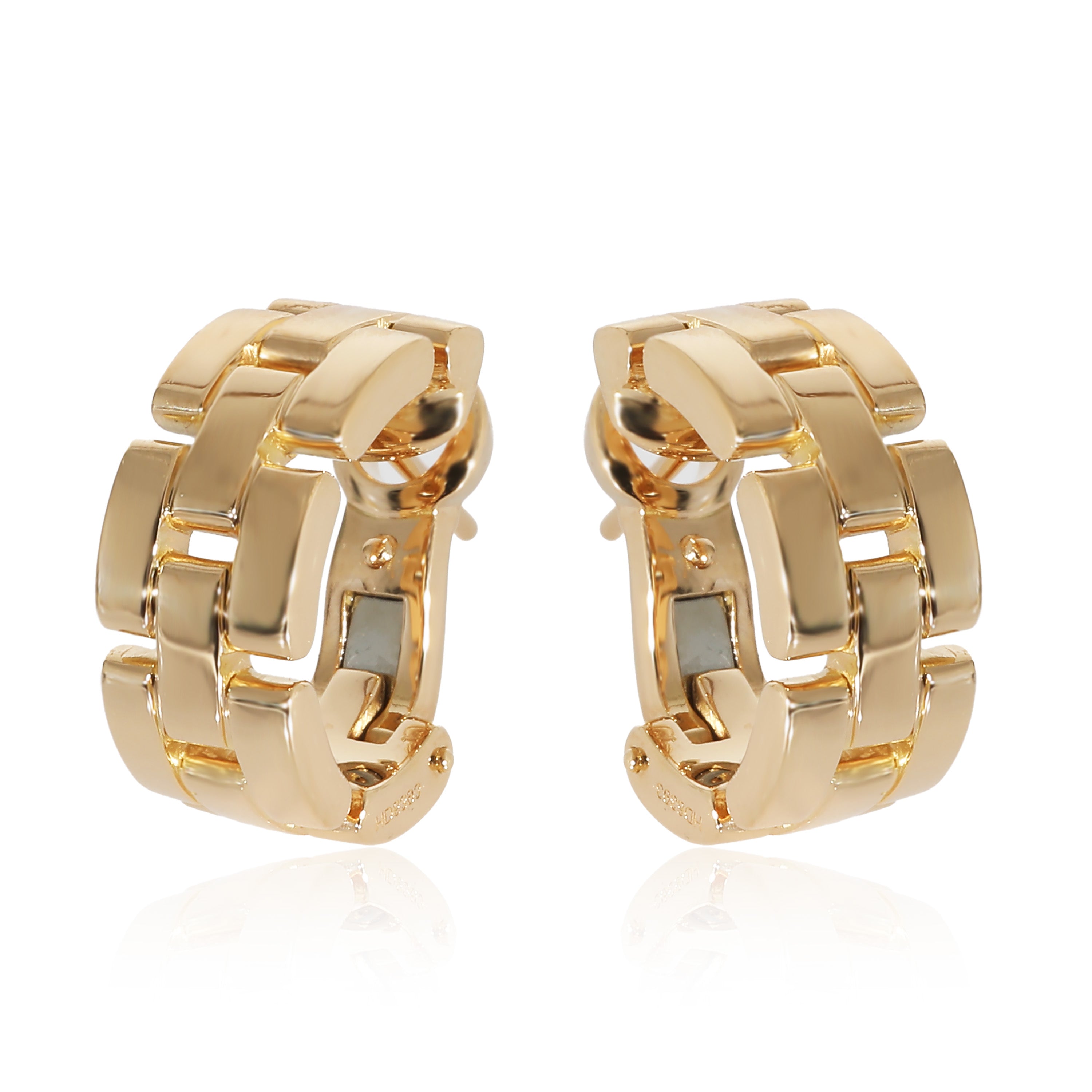 Cartier Maillon Panthere Earrings in 18K Yellow Gold