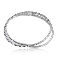 David Yurman Paveflex Diamond Bracelet in 18K White Gold 2.78 CTW