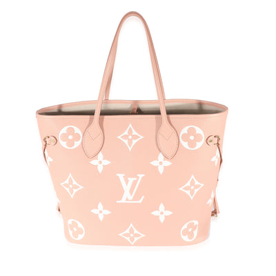 Louis Vuitton Rose Trianon Crème Bicolor Monogram Empreinte Neverfull MM