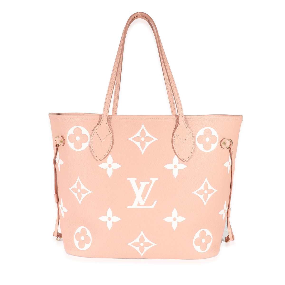 Louis Vuitton Rose Trianon Crème Bicolor Monogram Empreinte Neverfull MM