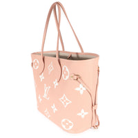 Louis Vuitton Rose Trianon Crème Bicolor Monogram Empreinte Neverfull MM