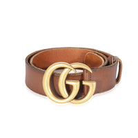 Gucci Brown Leather Double G Buckle Belt 80/32