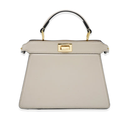 Fendi Dove Grey Nappa Leather Petite ISeeU Peekaboo