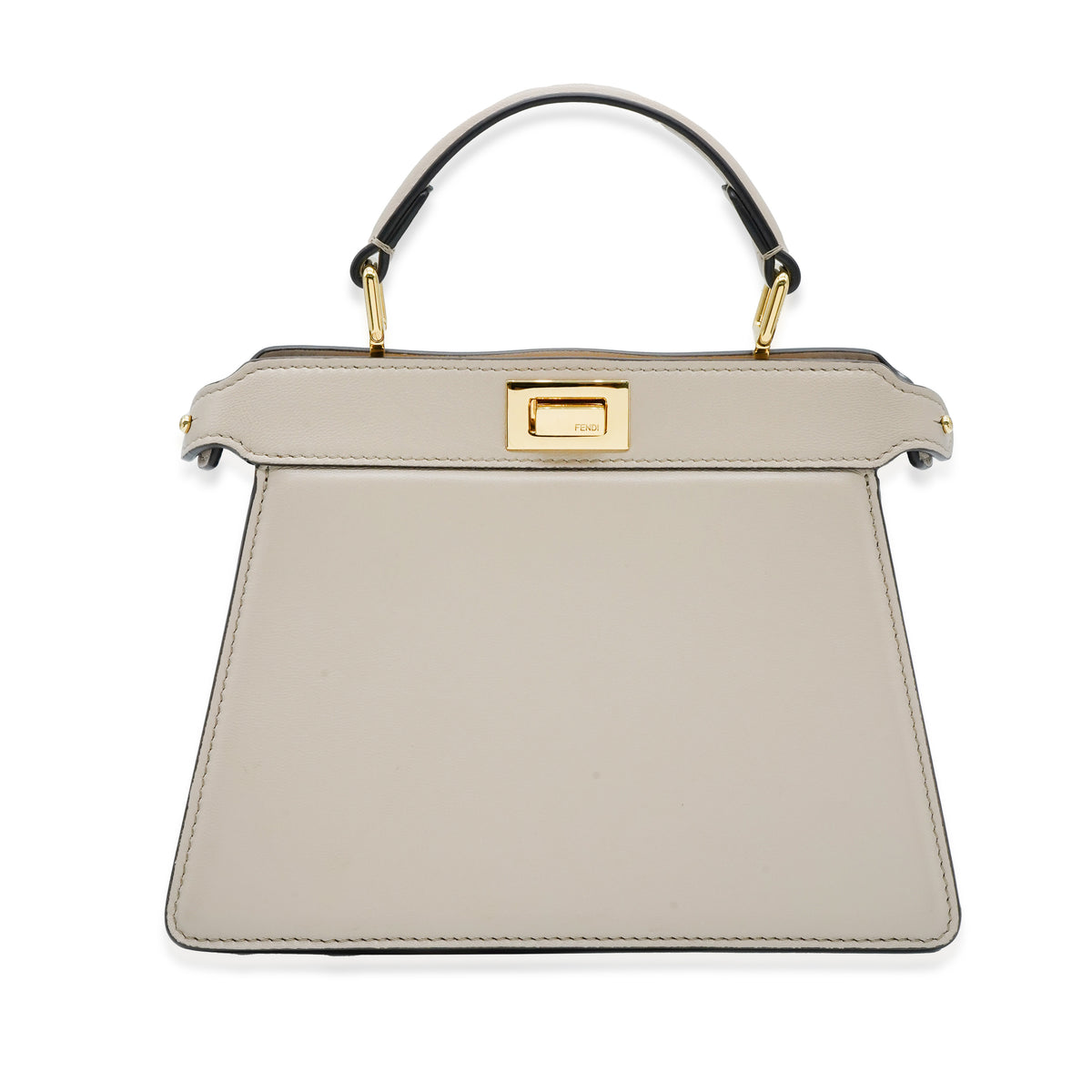 Fendi Dove Grey Nappa Leather Petite ISeeU Peekaboo