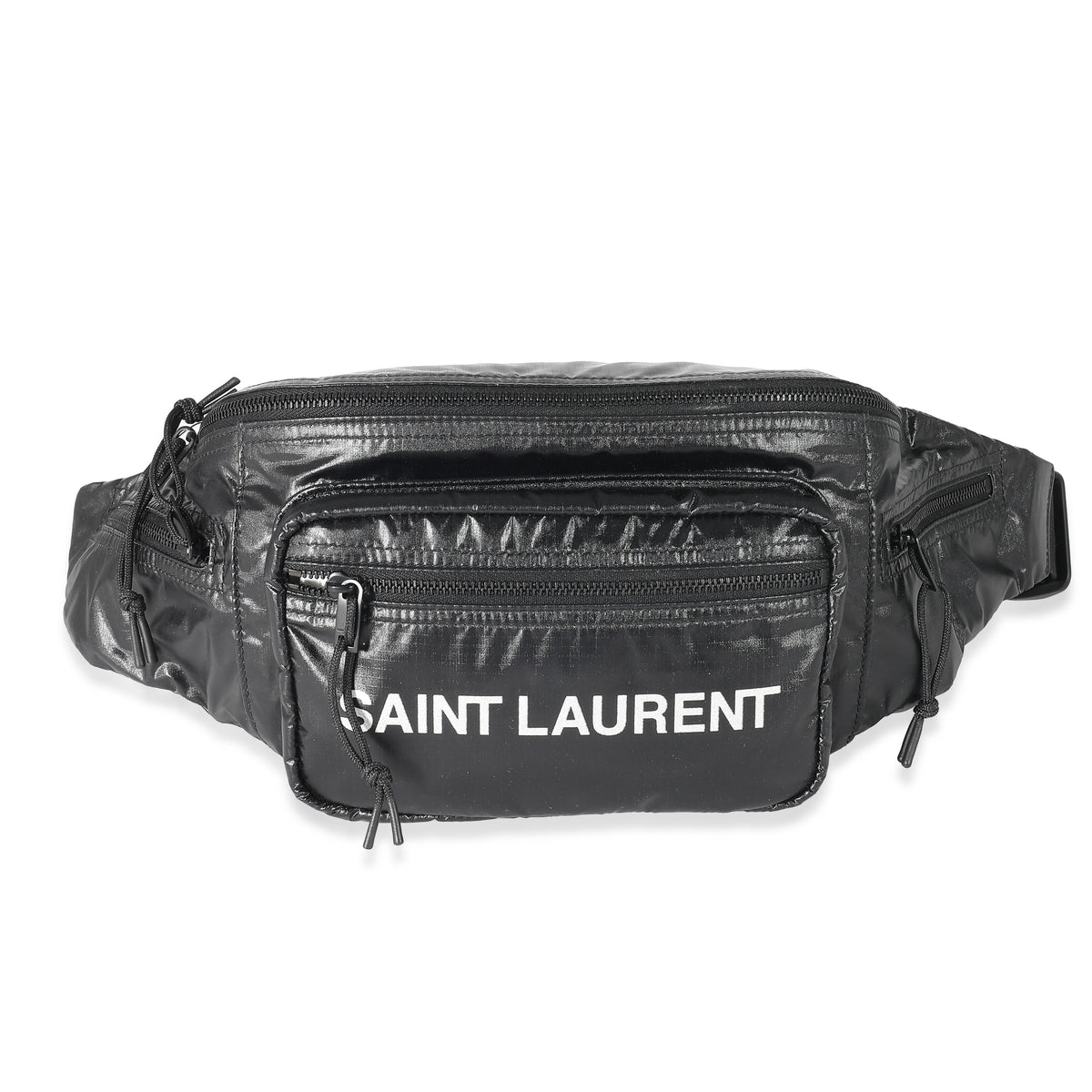 Saint Laurent Black Nylon Logo Nuxx Crossbody