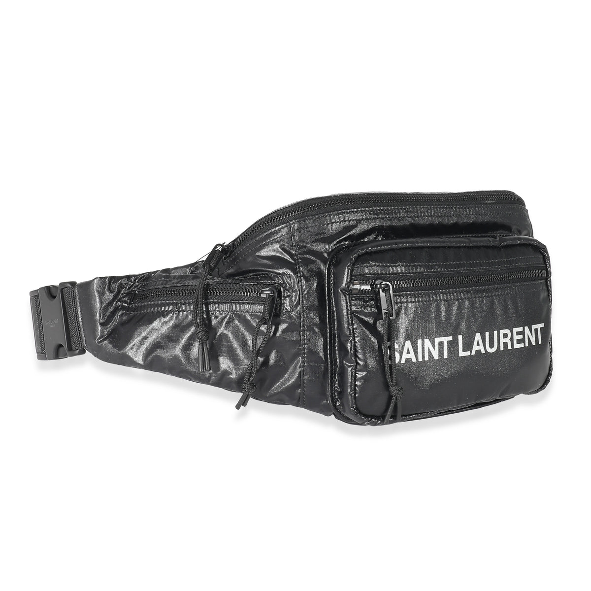 Saint Laurent Black Nylon Logo Nuxx Crossbody