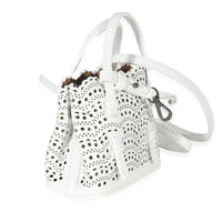 Alaia Blanc Optique Calfskin Mini Mina Bag