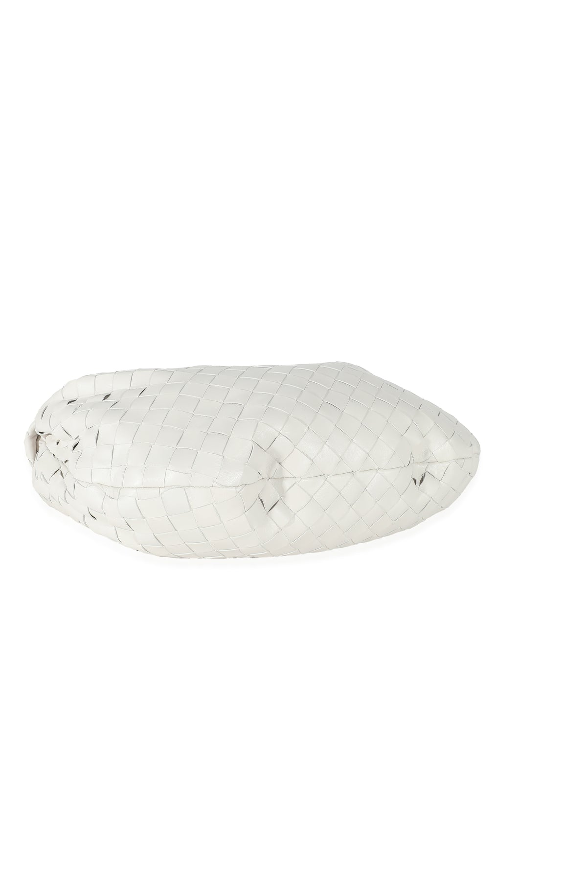 Bottega Veneta White Intrecciato Lambskin Teen Jodie