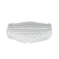 Bottega Veneta Silver Metallic Bubble Wrap Leather The Mini Pouch