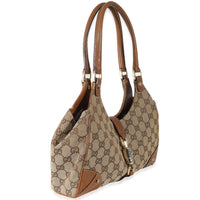 Gucci Beige GG Canvas Nailhead Jackie Bardot