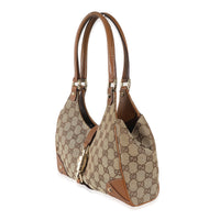 Gucci Beige GG Canvas Nailhead Jackie Bardot