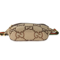 Gucci Camel Ebony Canvas Jumbo GG Belt Bag